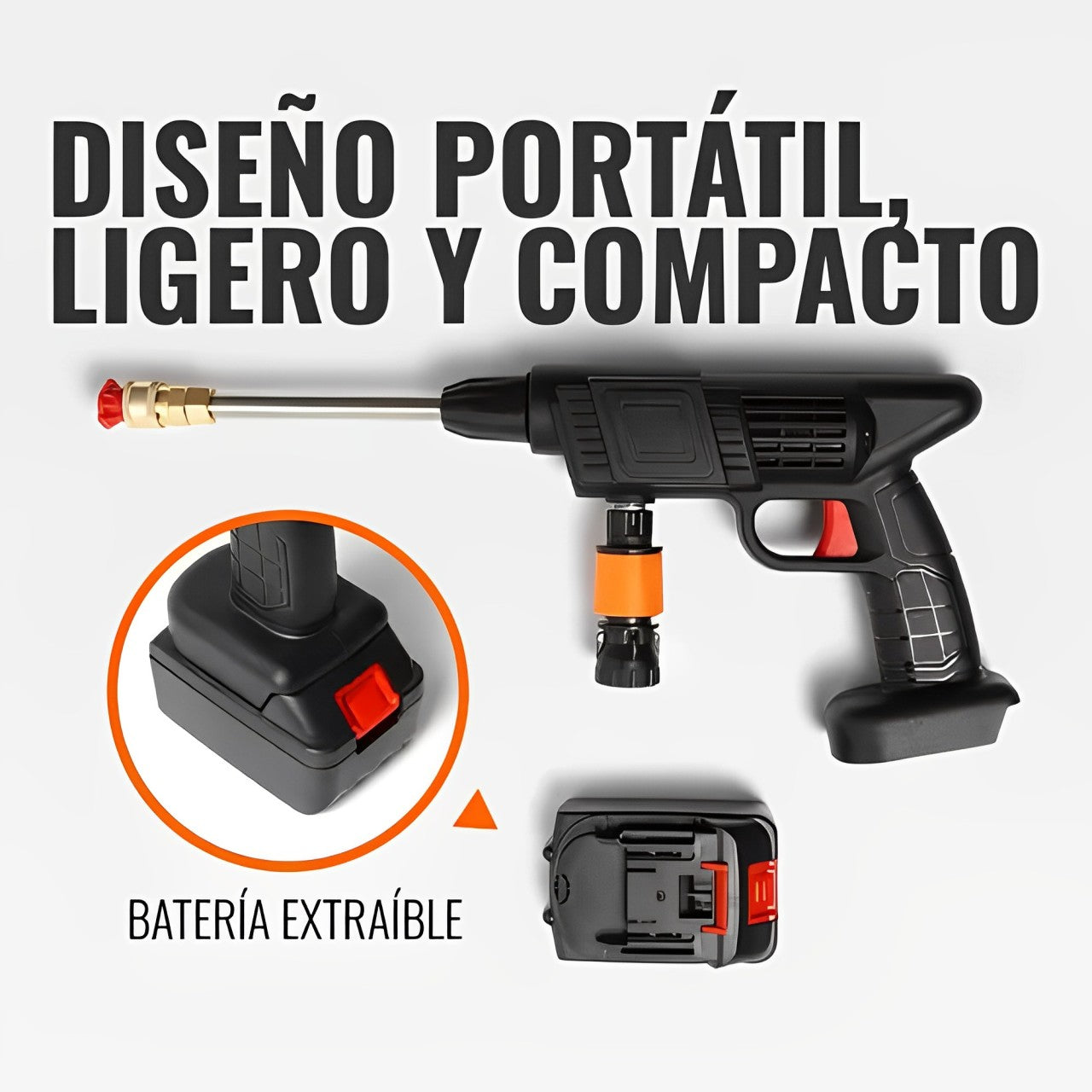 HidroJet PRO® - Hidrolavadora Inalámbrica Portátil